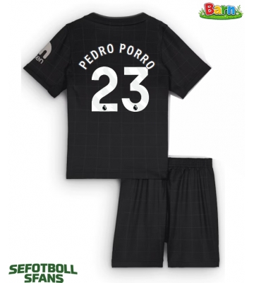 Tottenham Hotspur Pedro Porro #23 Bortaställ Barn 2025-26 Kortärmad (+ Korta byxor)
